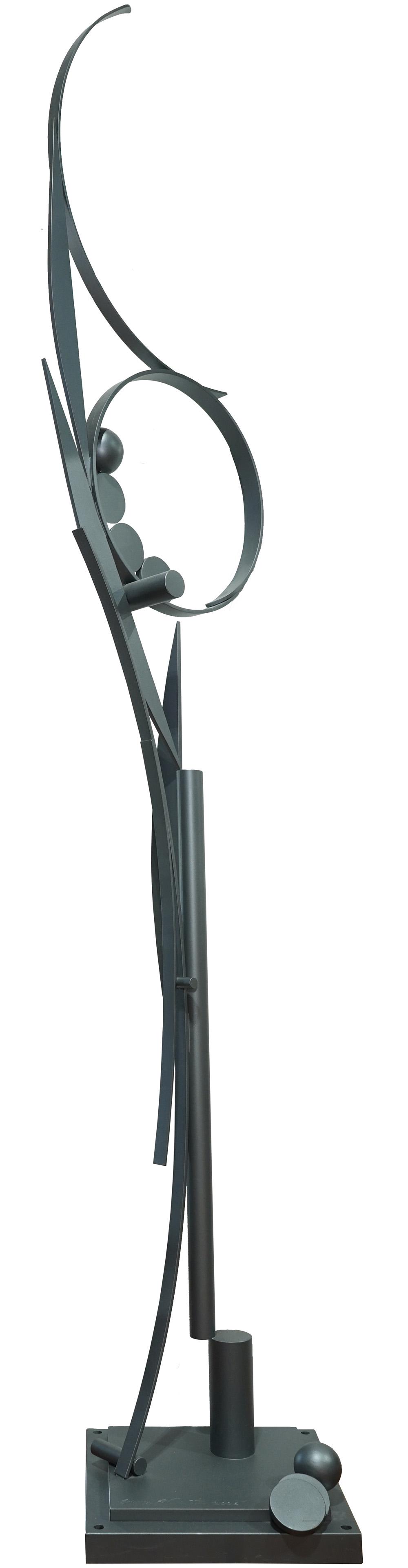 Sculpture, Fletcher Benton: Fletcher Benton (American, b. 1931), Untitled, 2006, painted steel sculpture, signed and dated lower center, overall: 135"h x 24"w x 23"d