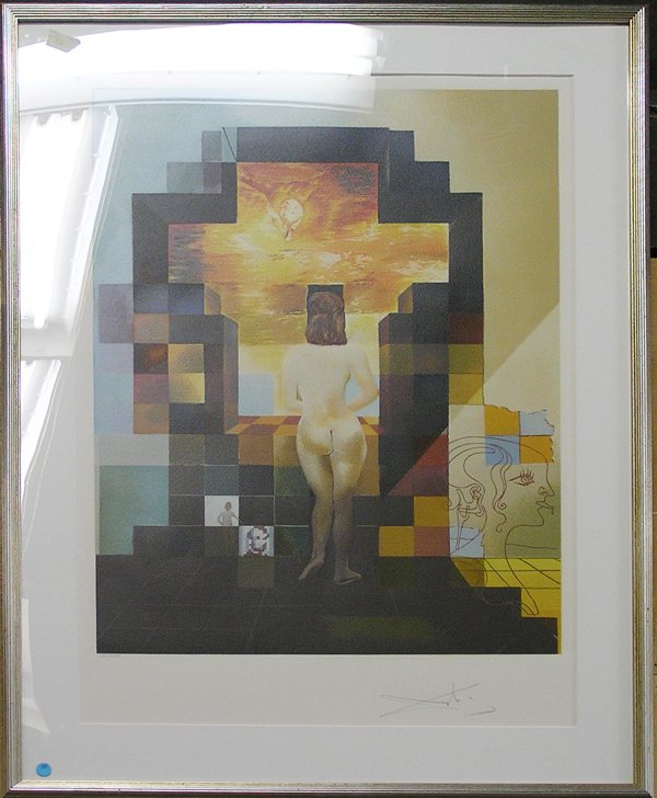 Lithograph Lincoln Salvador Dali