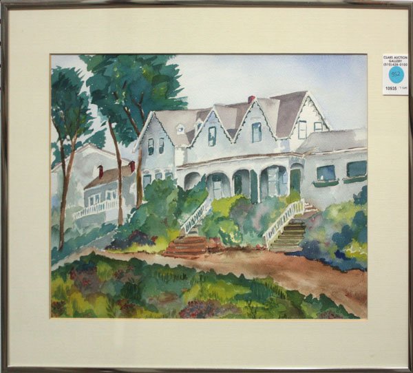 watercolors, Houses, Shirley Harper