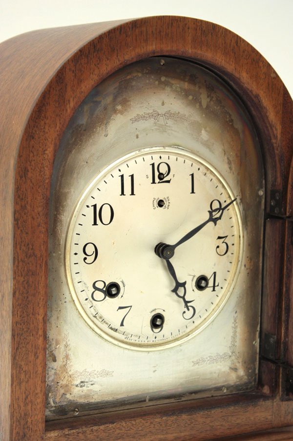 Waterbury mahogany cased mantle clock - 2