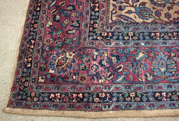 Semi-antique Persian Mashad rug carpet - 2