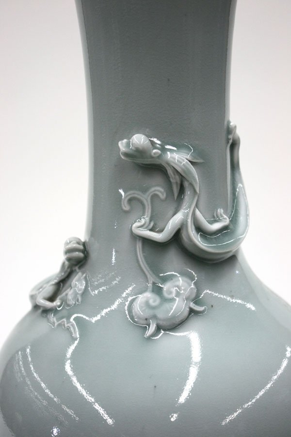 Chinese Celadon Glazed Vase, 19th - 3