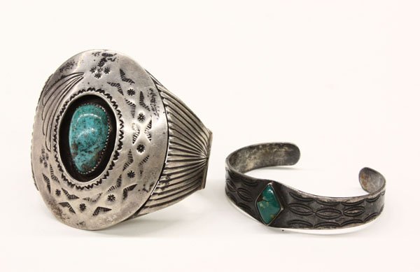 Navajo silver bracelets turquoise