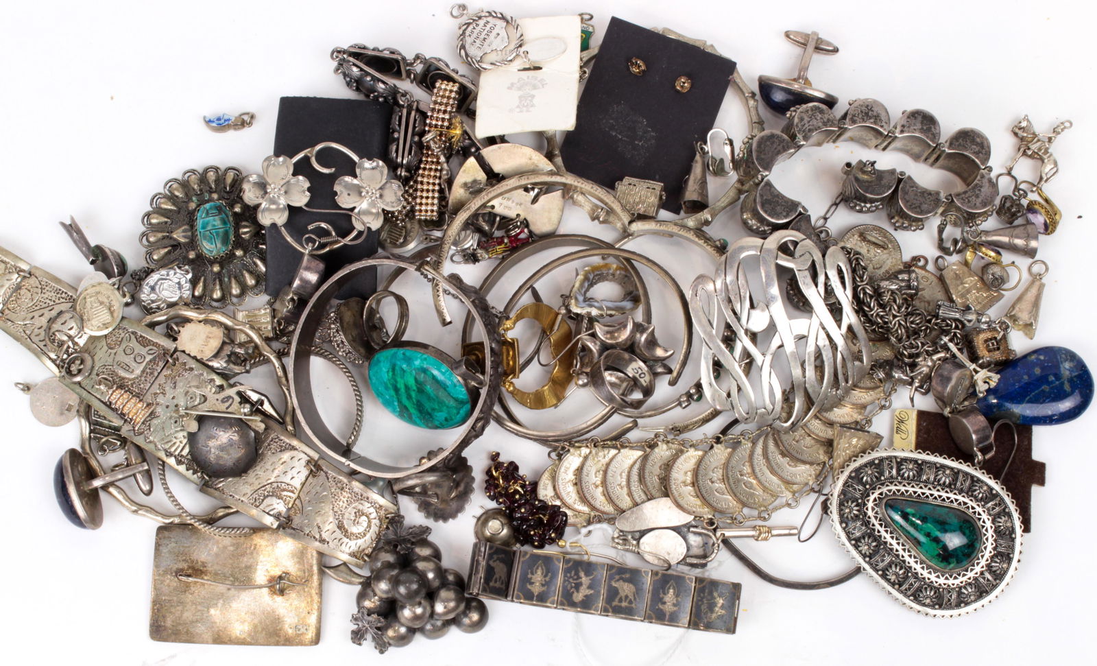 Collection of multi-stone, silver, metal jewelry (1 of 1)
