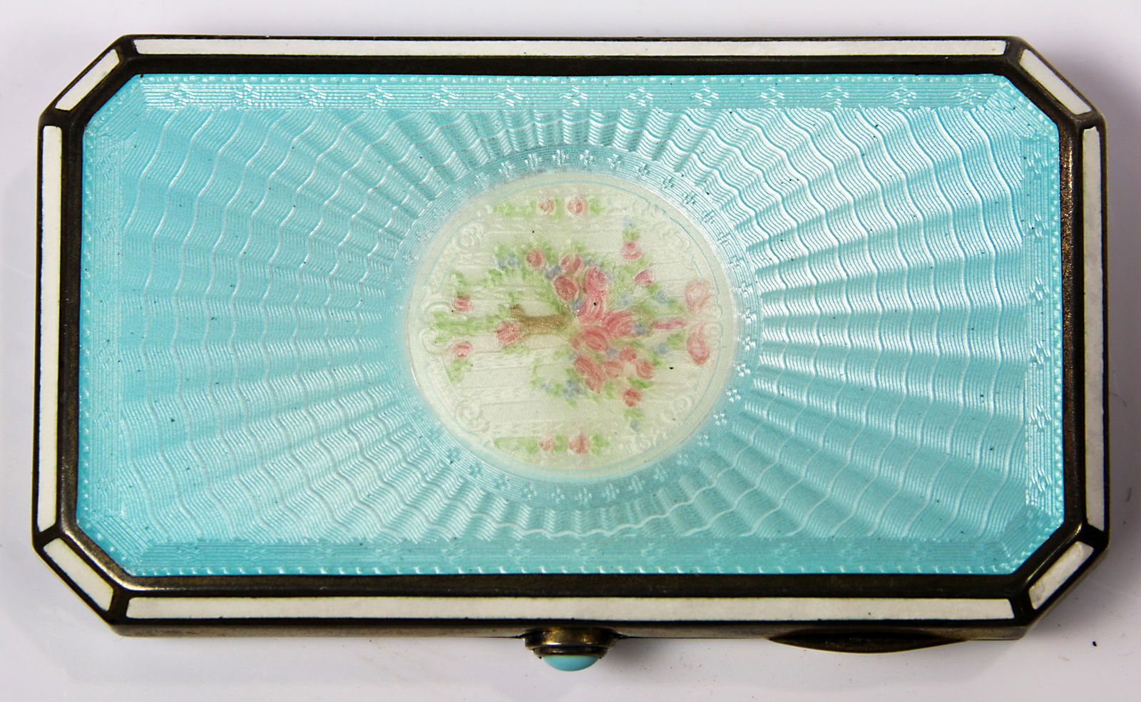 Continental enameled silver compact (1 of 1)