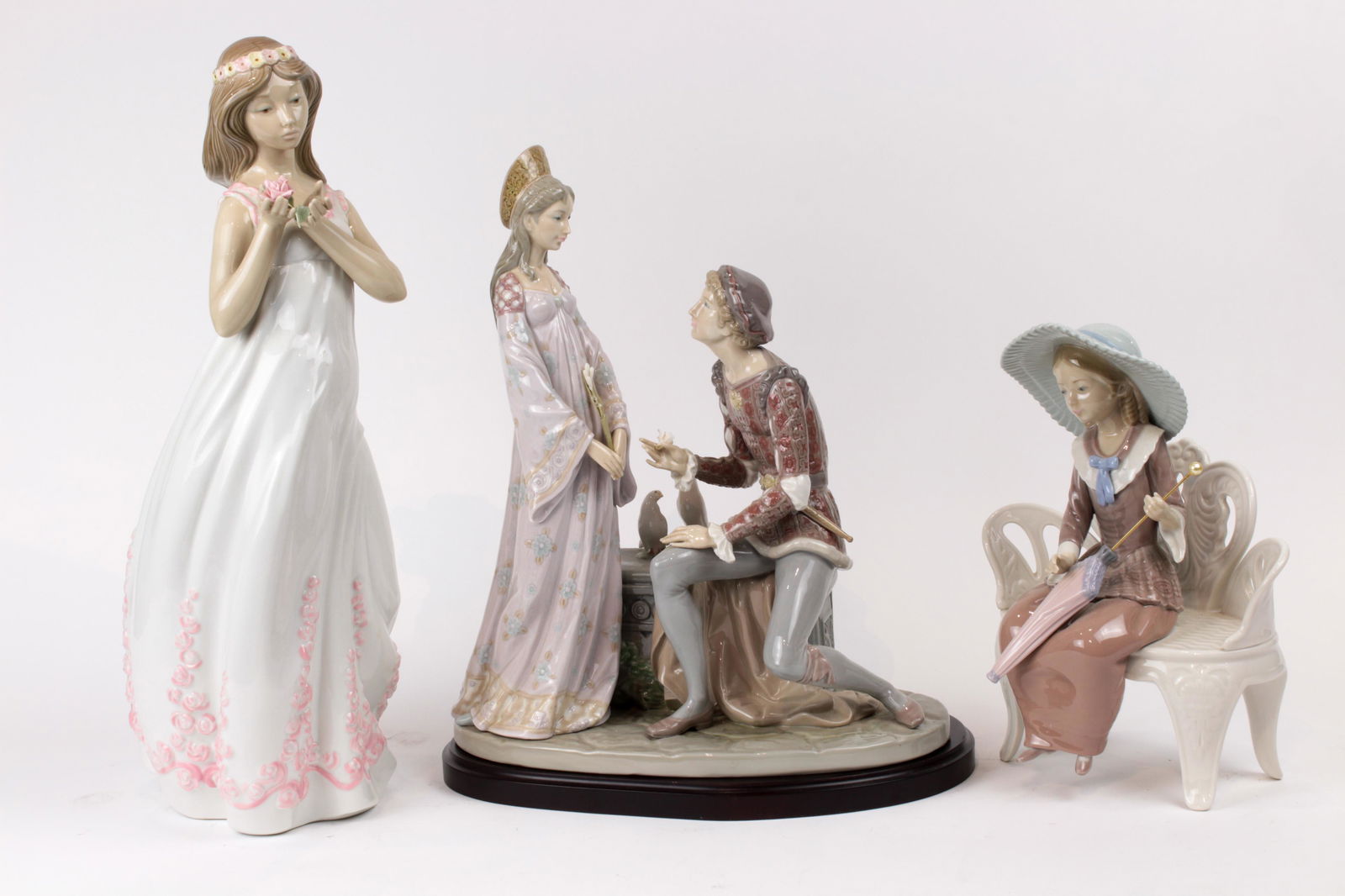A group of Lladro figural groups (1 of 1)