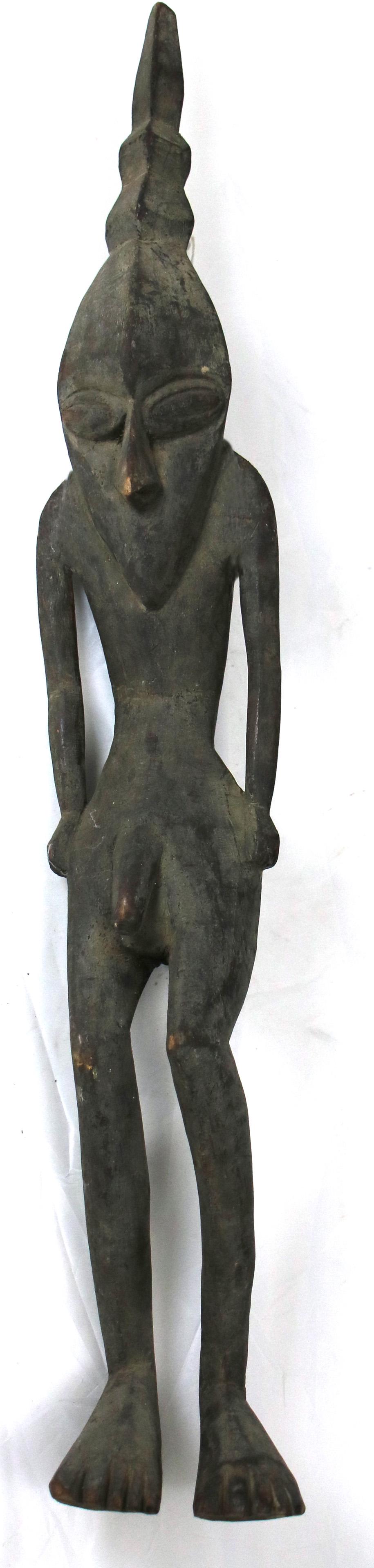 Papua New Guinea standing gray figure, later or for (1 of 1)