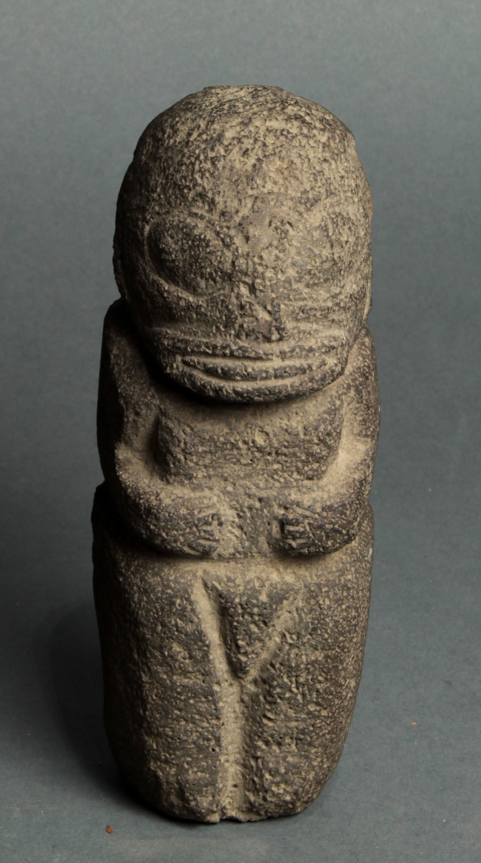Marquesas modern figural carving of gray stone (1 of 1)