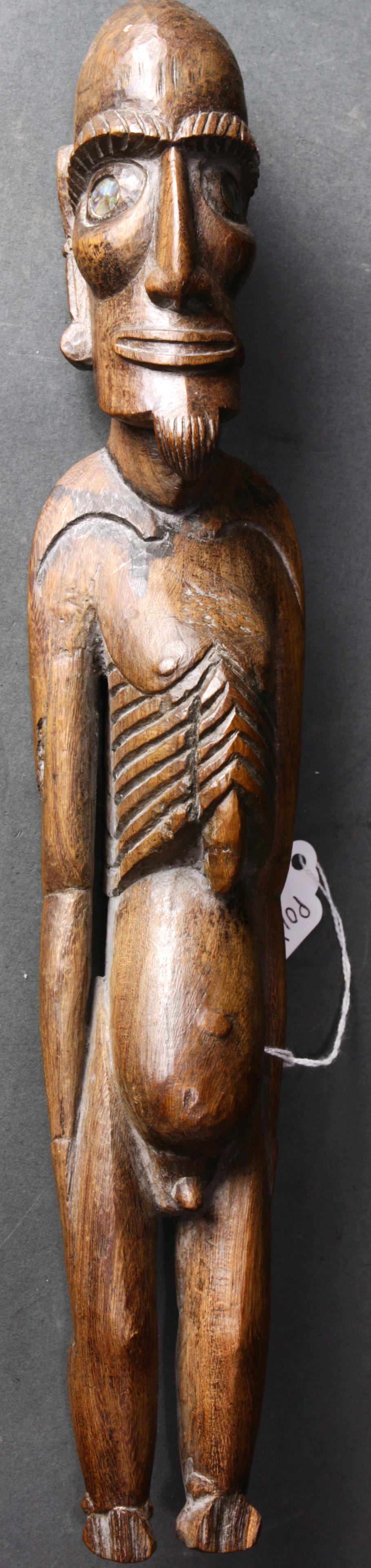 Easter Island male figure with ribs and a goatee, (1 of 1)