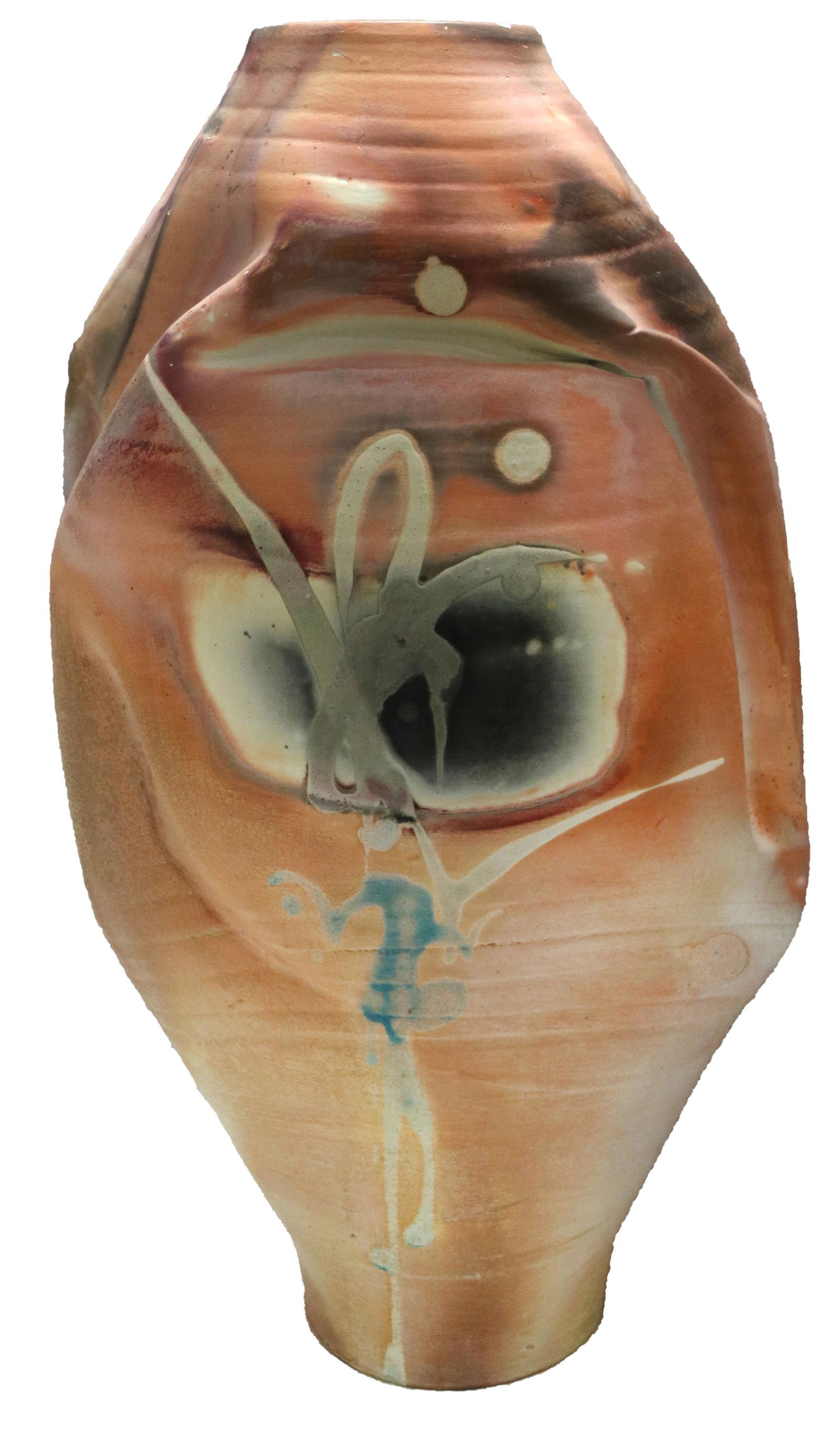 Polychrome ceramic vase (1 of 1)