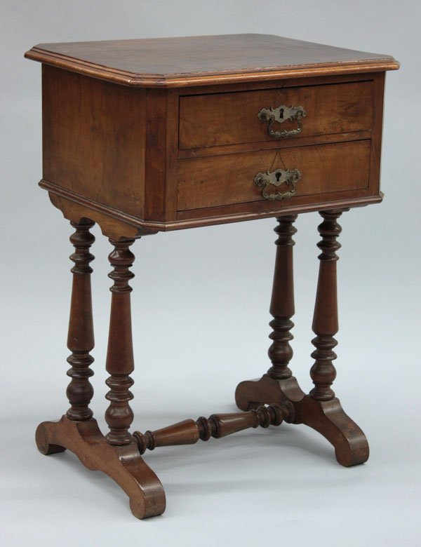 Victorian mahogany work table