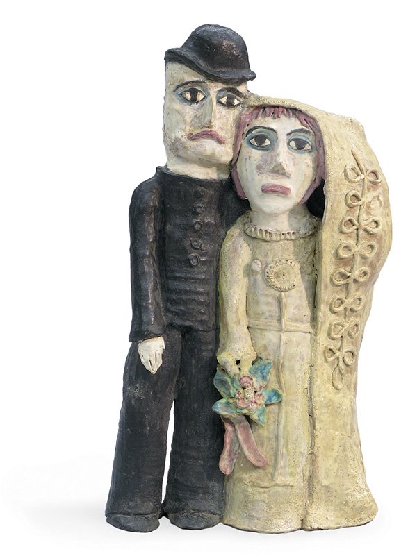 Ceramic sculpture bride Beatrice Wood