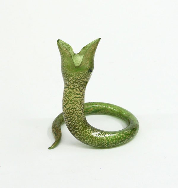 Art glass snake Napoleon Martini