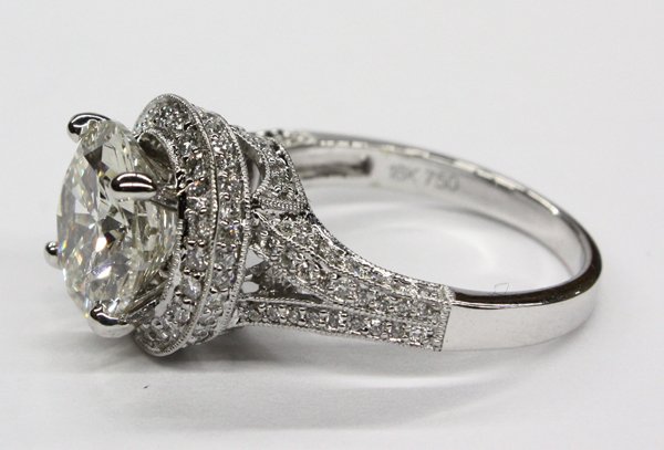 Diamond ring 18k white gold - 2