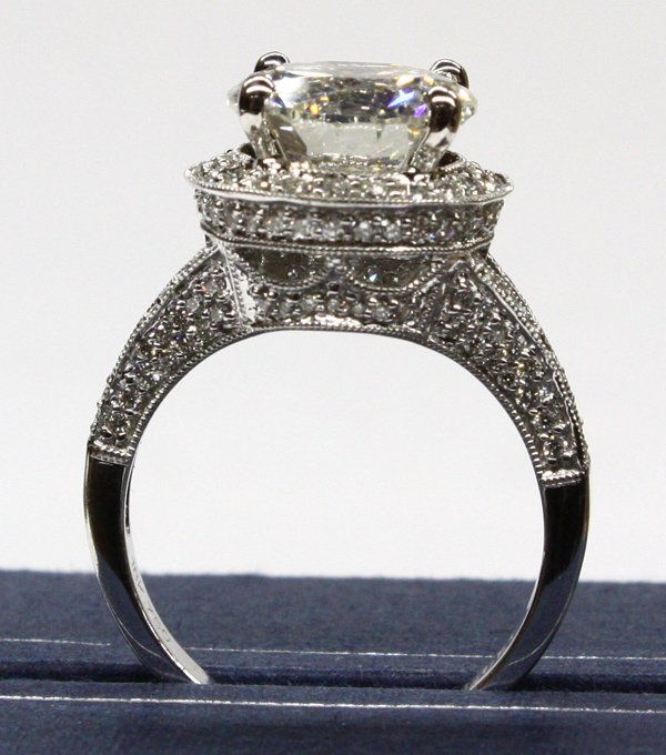 Diamond ring 18k white gold - 4