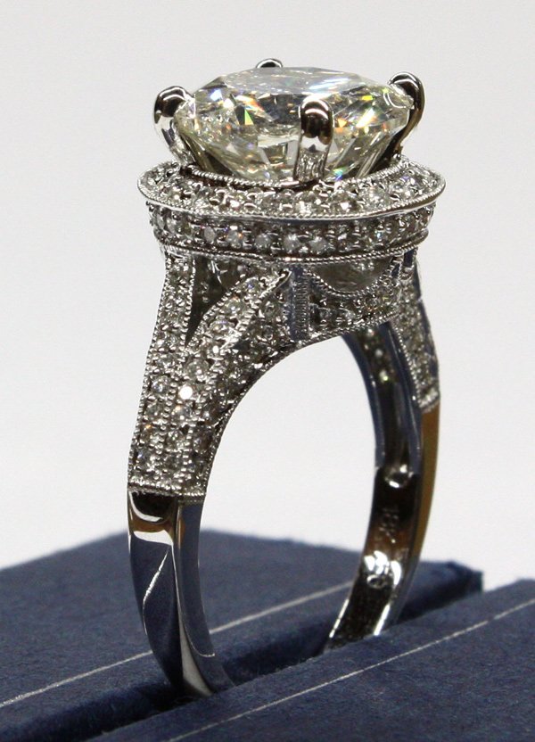 Diamond ring 18k white gold - 5
