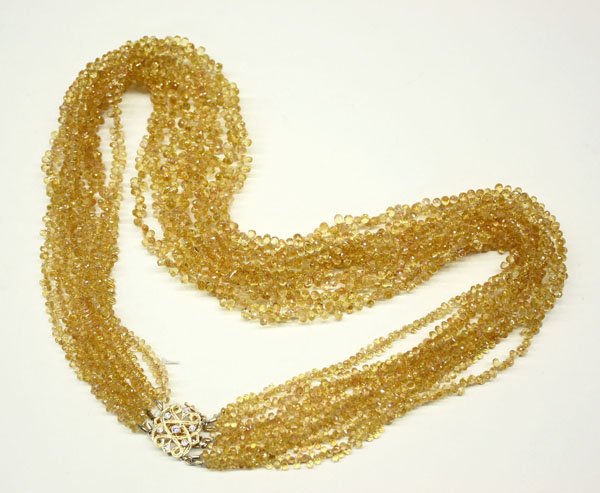 sapphire bead necklace