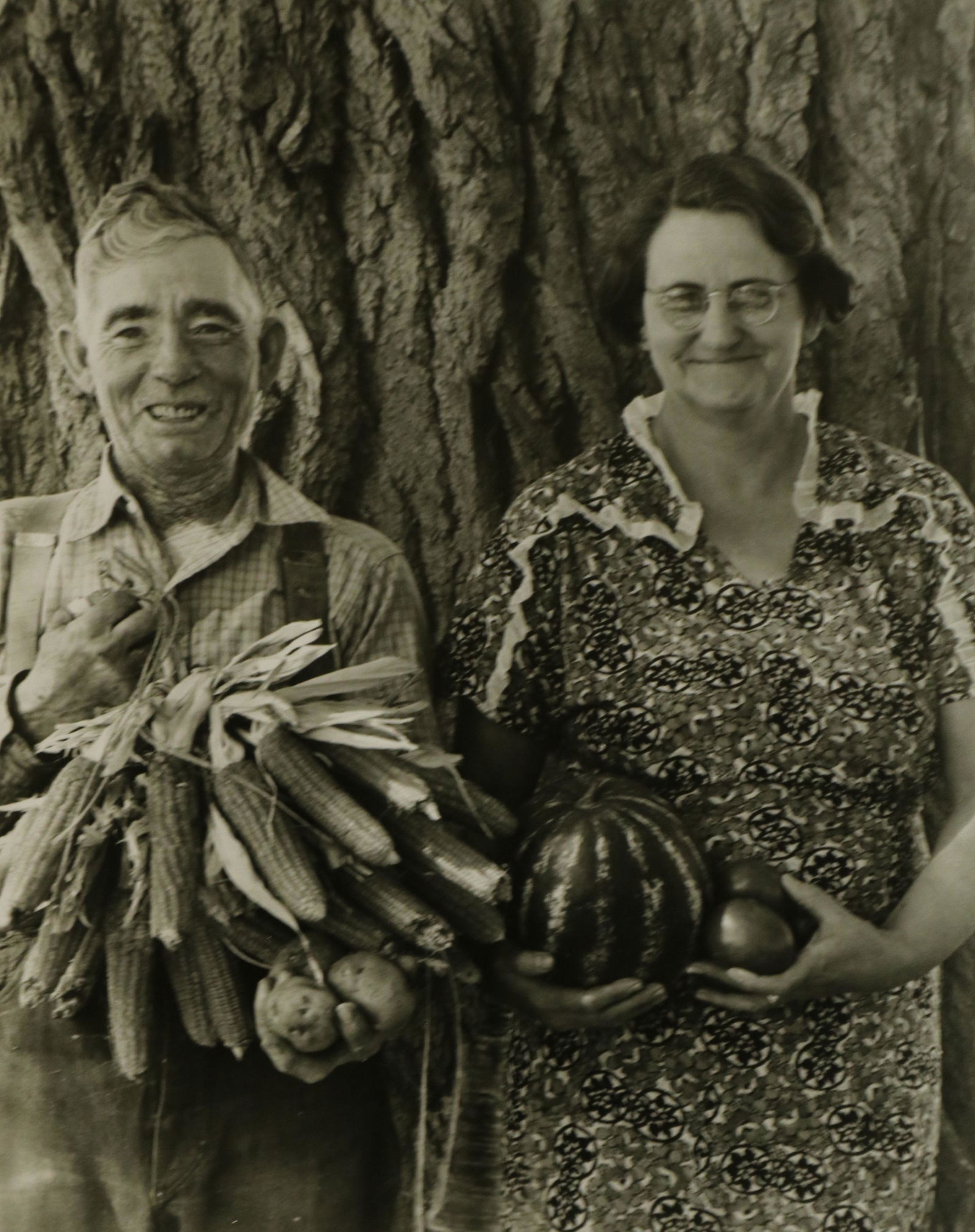 Photograph, Arthur Rothstein: Arthur Rothstein (American, 1915-1985), "Farmer and Wife, Colorado, 1939," gelatin silver print, artist stamp and printing stamp verso, later printing, image: 9.5"h x 7.5"w, sheet (unframed): 14"h x 1
