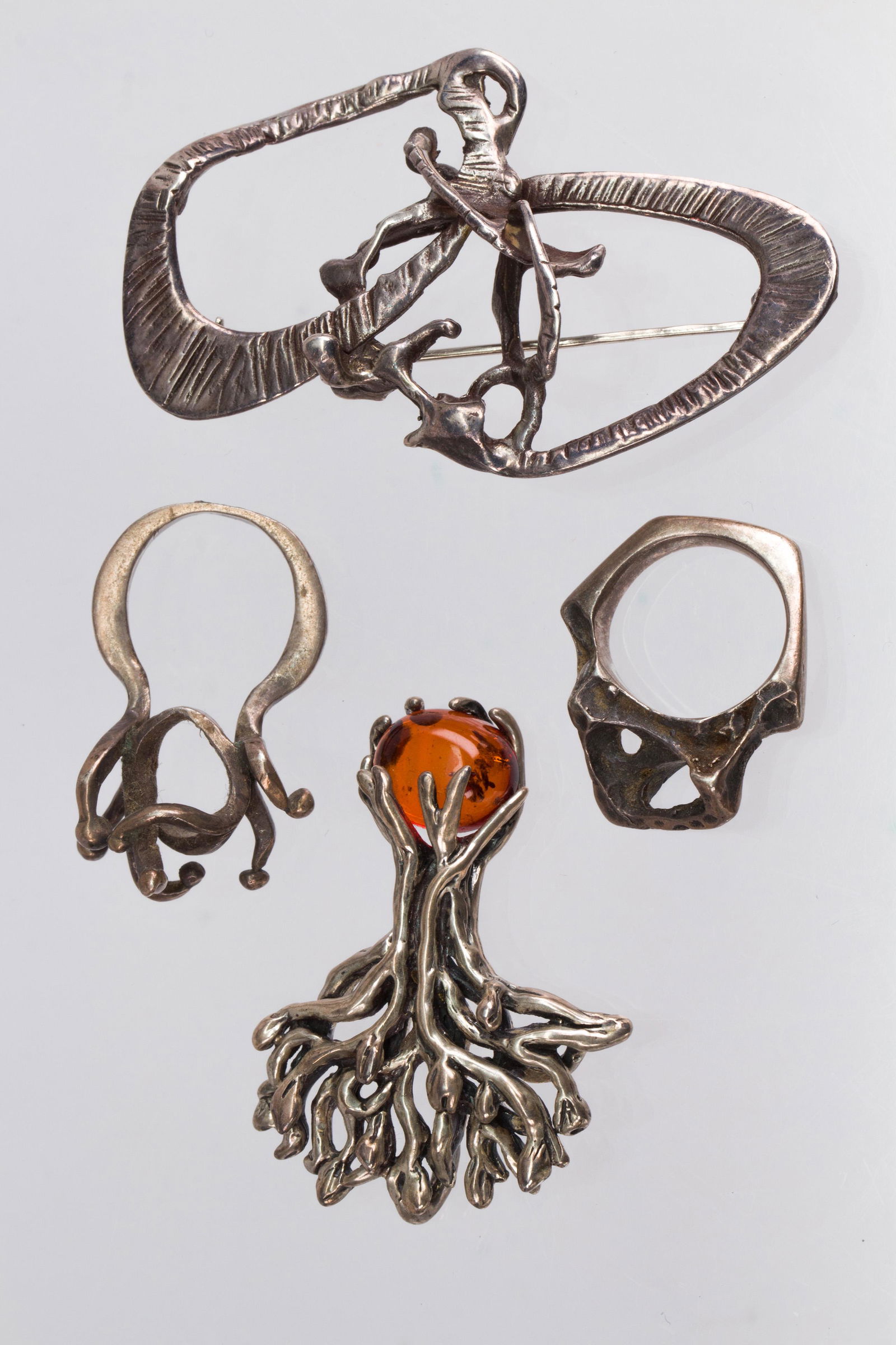 (Lot of 4) Silver jewelry (1 of 1)