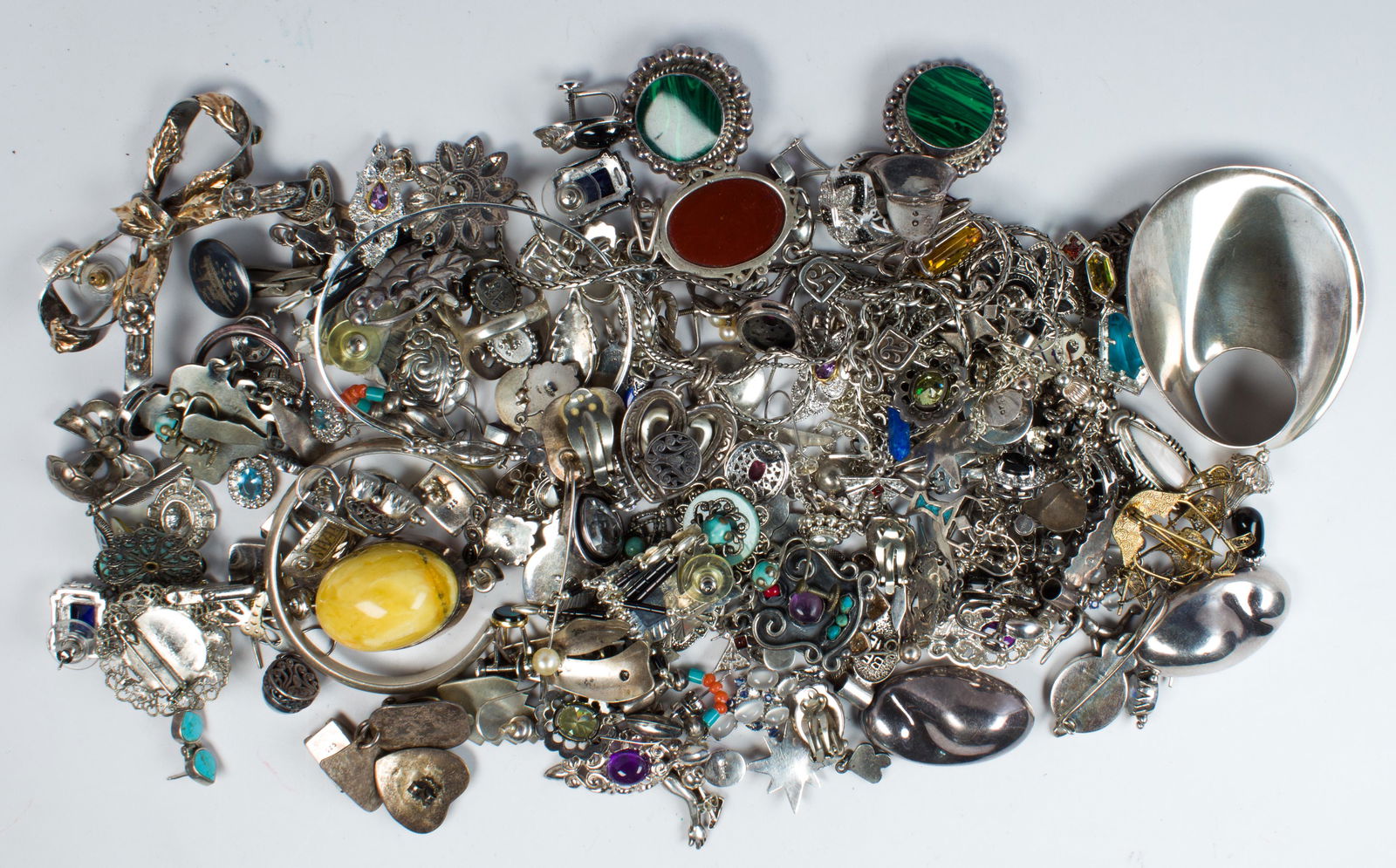 Collection of multi-stone, sterling silver, silver, (1 of 1)