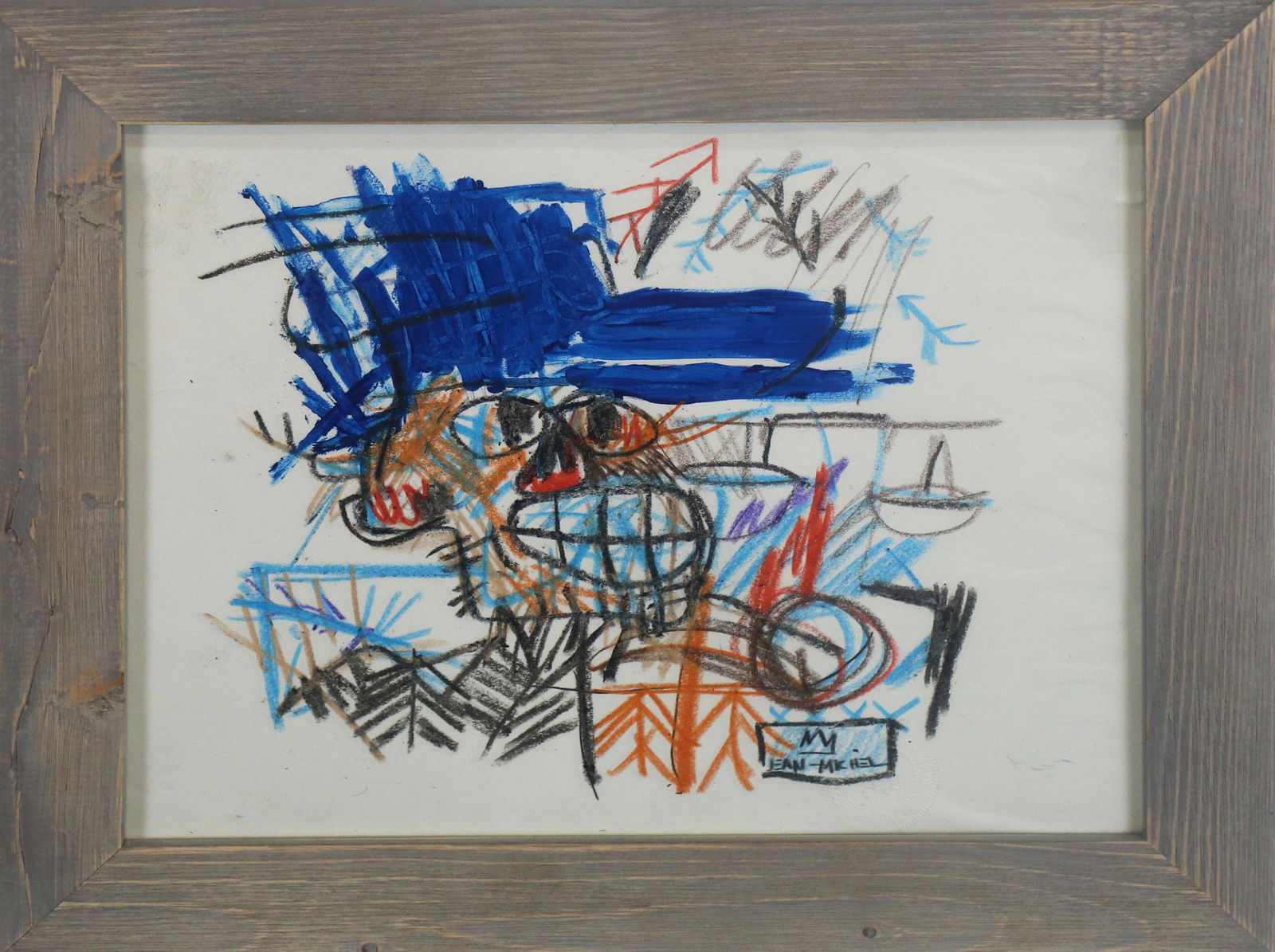 Work on Paper, Manner of Jean-Michel Basquiat (1 of 1)