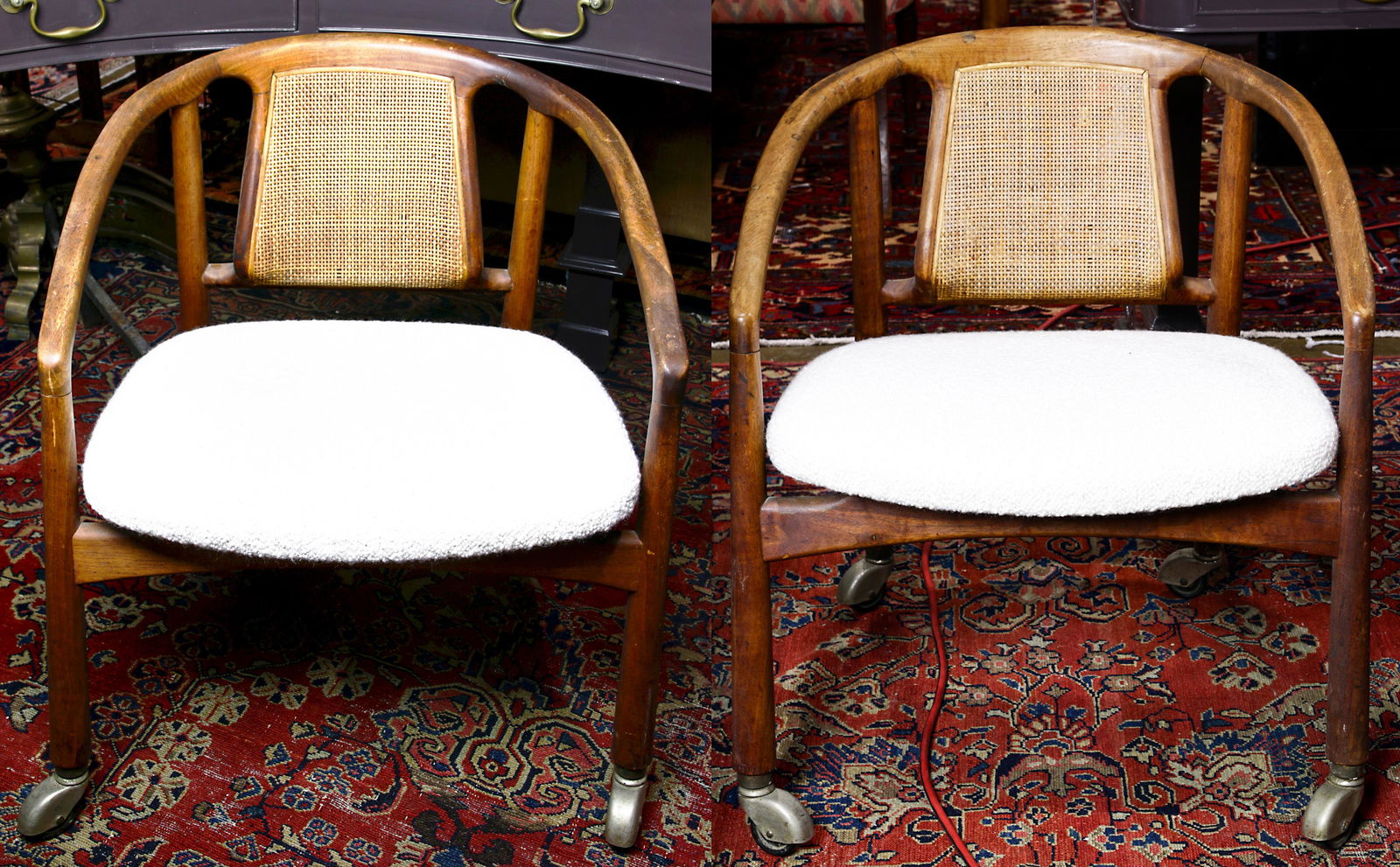 (lot of 2) Mid Century barrel back arm chairs, 25 (1 of 1)