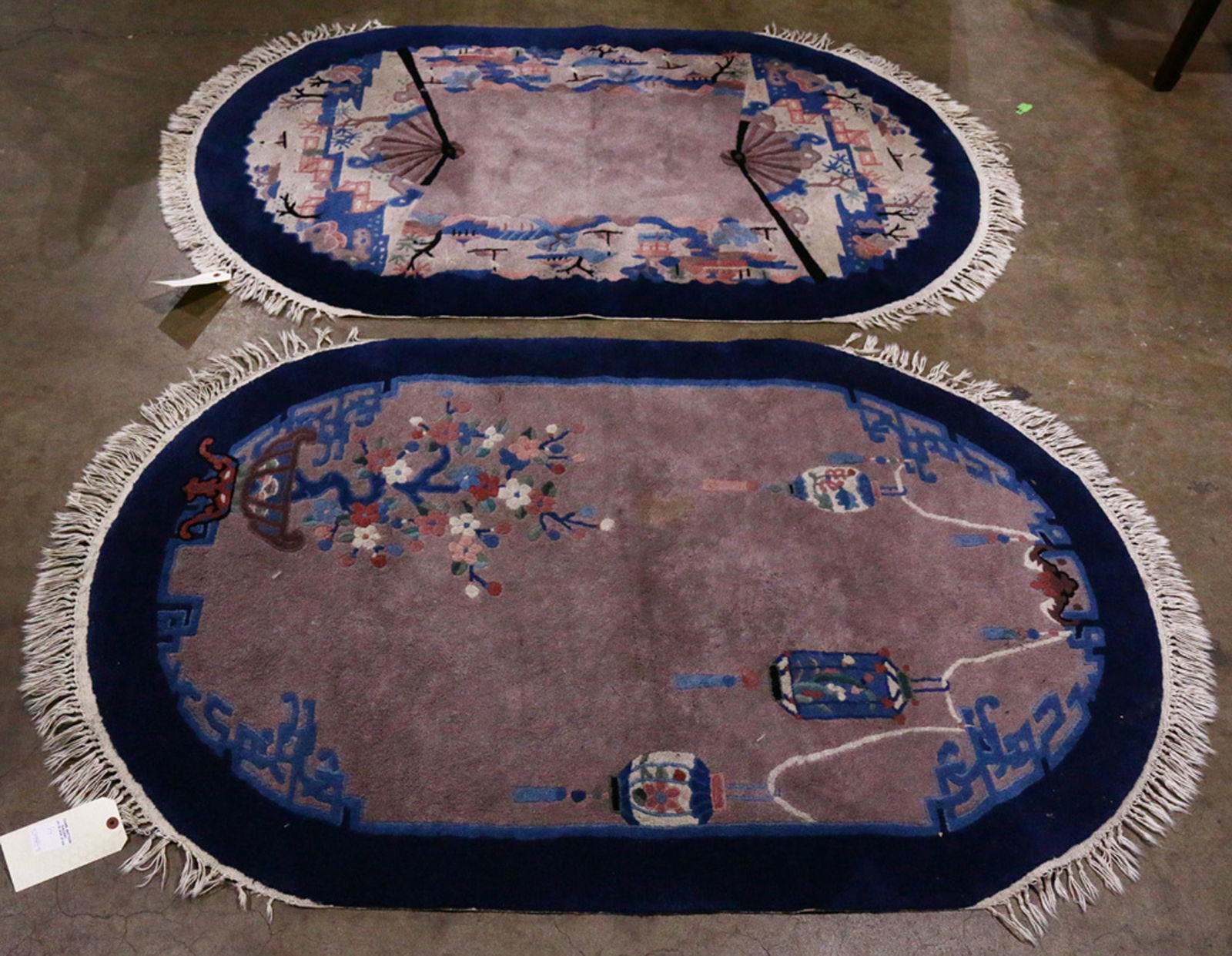 Chinese Oval Artdeco Style Carpets (1 of 5)