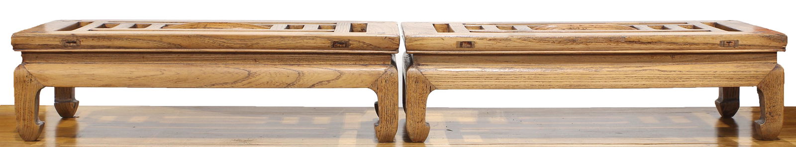 Pair Chinese foot stools (1 of 3)