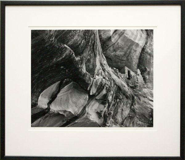 Photograph, Chip Hooper, American: Framed gelatin silver print, ''Anasazi Ruin,'' 1996, by Chip Hooper (American, b.1962), pencil signed and dated ''Chip Hooper 1996'' lower right, numbered 17/90 lower left, sight: 16''h x 20''w, overa