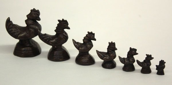 Asian Bronze Opium Weights, Karaweik