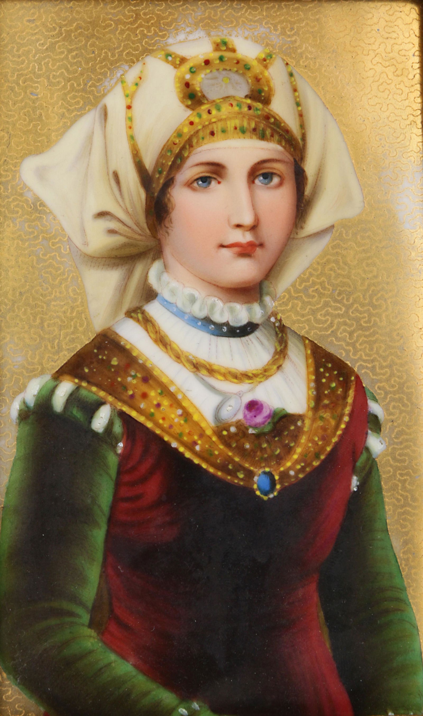 A Continental porcelain plaque (1 of 4)