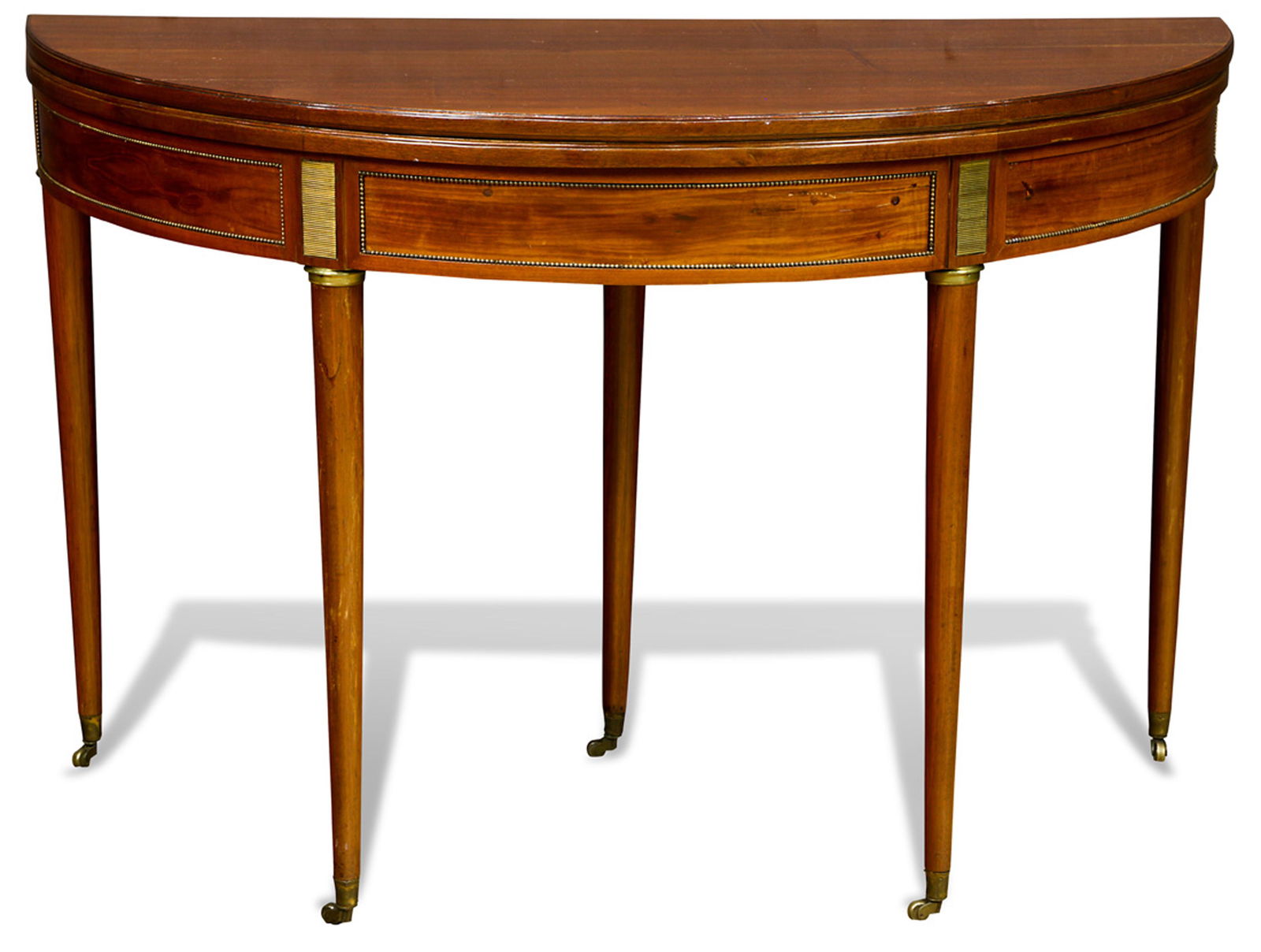 A Fine Regency bronze mounted demilune table (1 of 5)