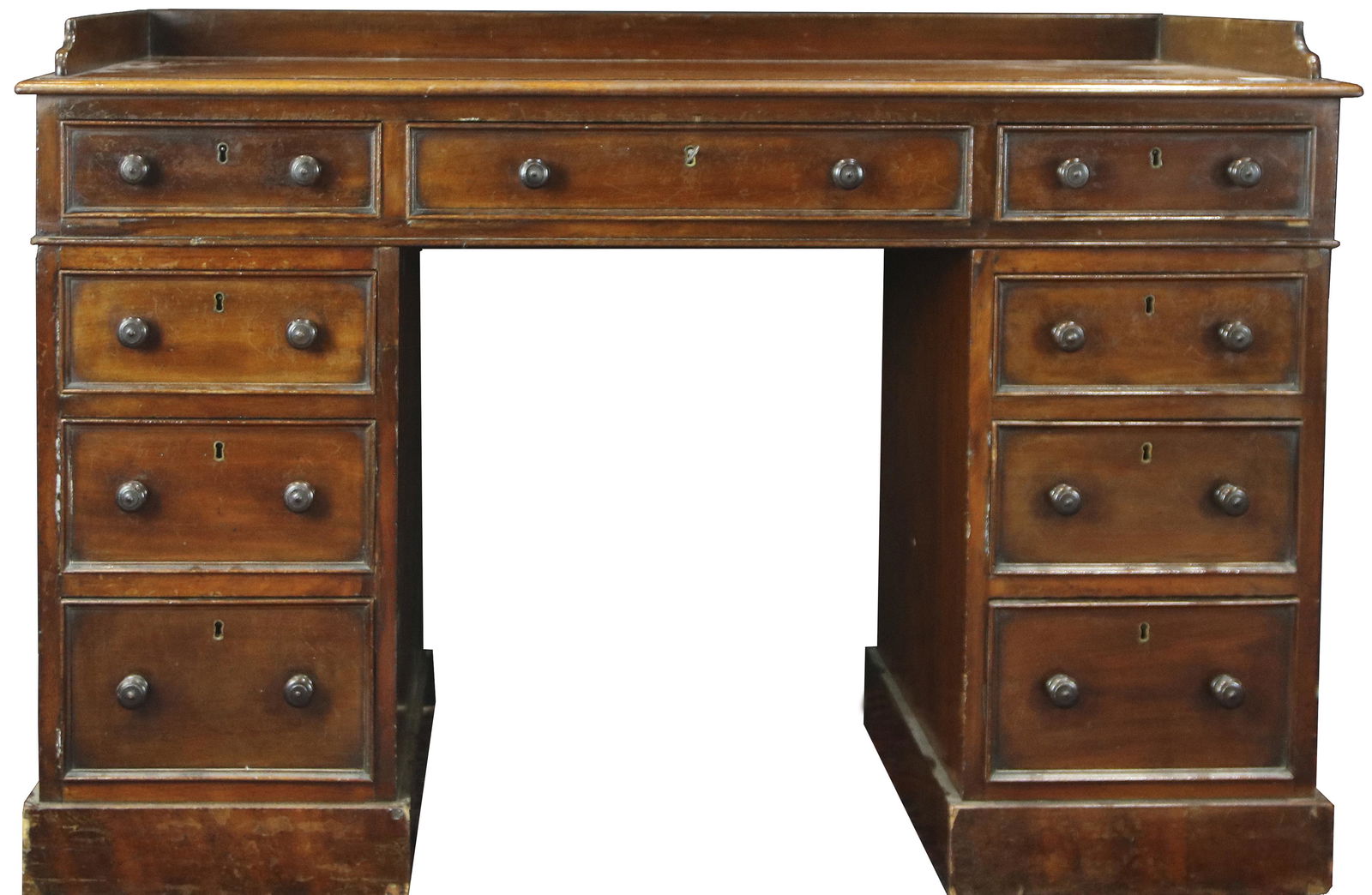 An English William IV kneehole desk (1 of 4)