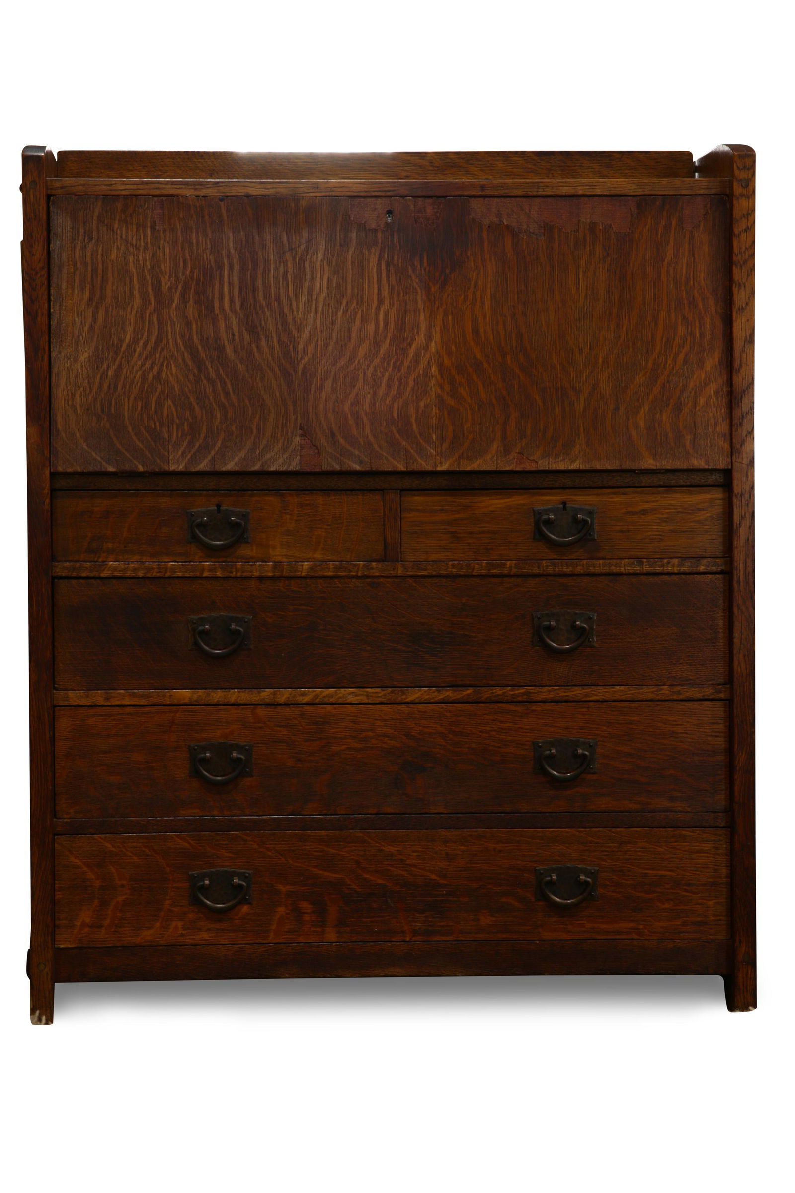 A Gustav Stickley Arts and Crafts quartersawn oak fall (1 of 4)