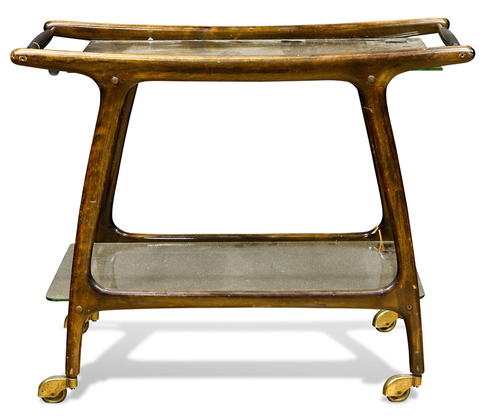 An Italian Modern bar cart, in the manner of Ico Parisi (1 of 3)