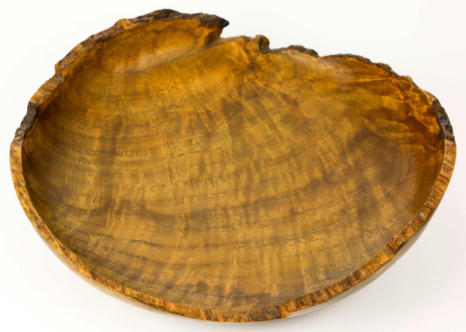 A Rude Osolnik (1915-2001) wood turned live edge bowl (1 of 6)