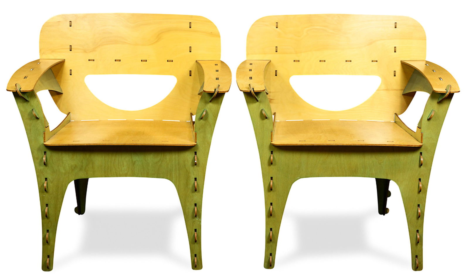 A pair of David Kawecki Puzzle chairs (1 of 4)