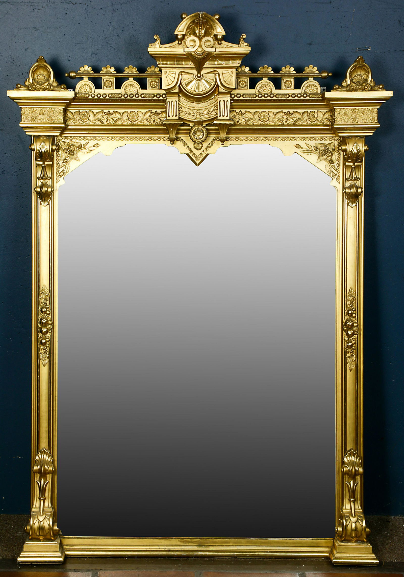A Renaissance Revival giltwood mirror (1 of 3)