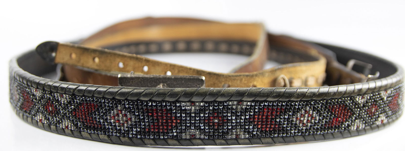 (lot of 4) Group of leather belts (1 of 1)