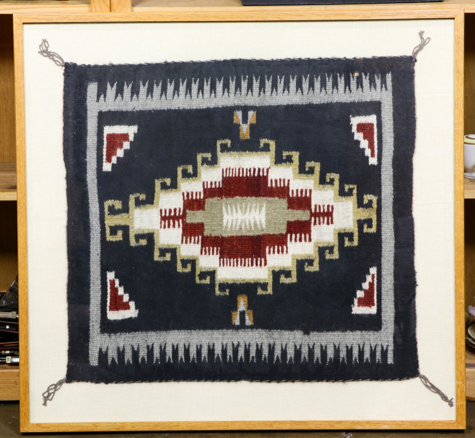 Navajo Two Grey Hills wool rug (1 of 1)
