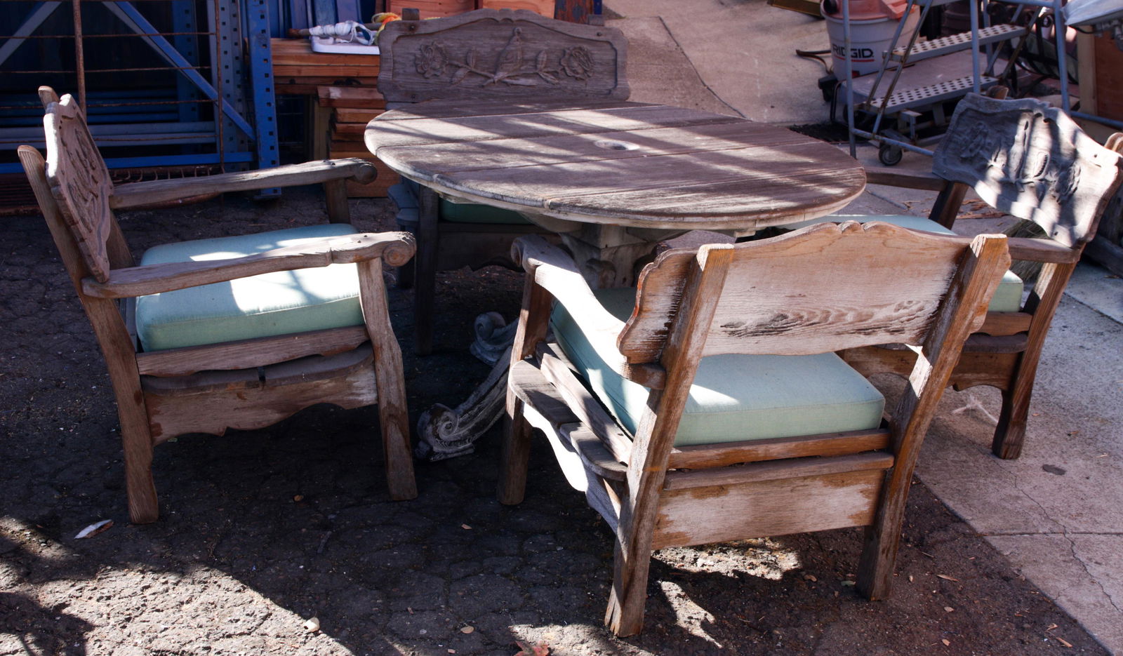 Monterey style teak patio suite (1 of 1)