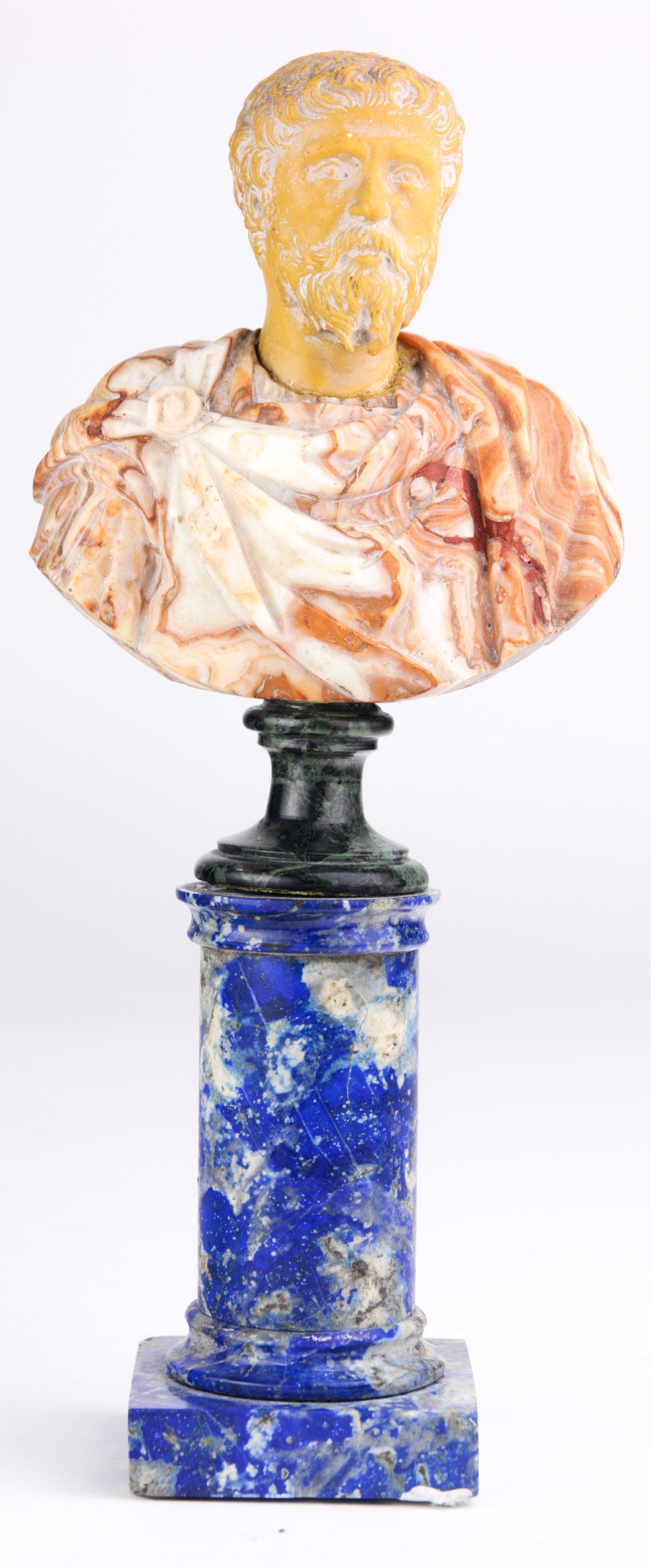 A Grand Tour style specimen marble figural sculpture of (1 of 5)