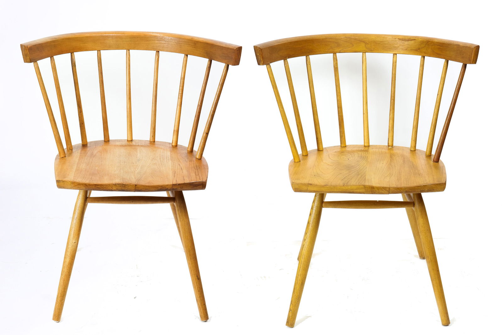A pair of George Nakashima for Knoll side chairs circa (1 of 4)