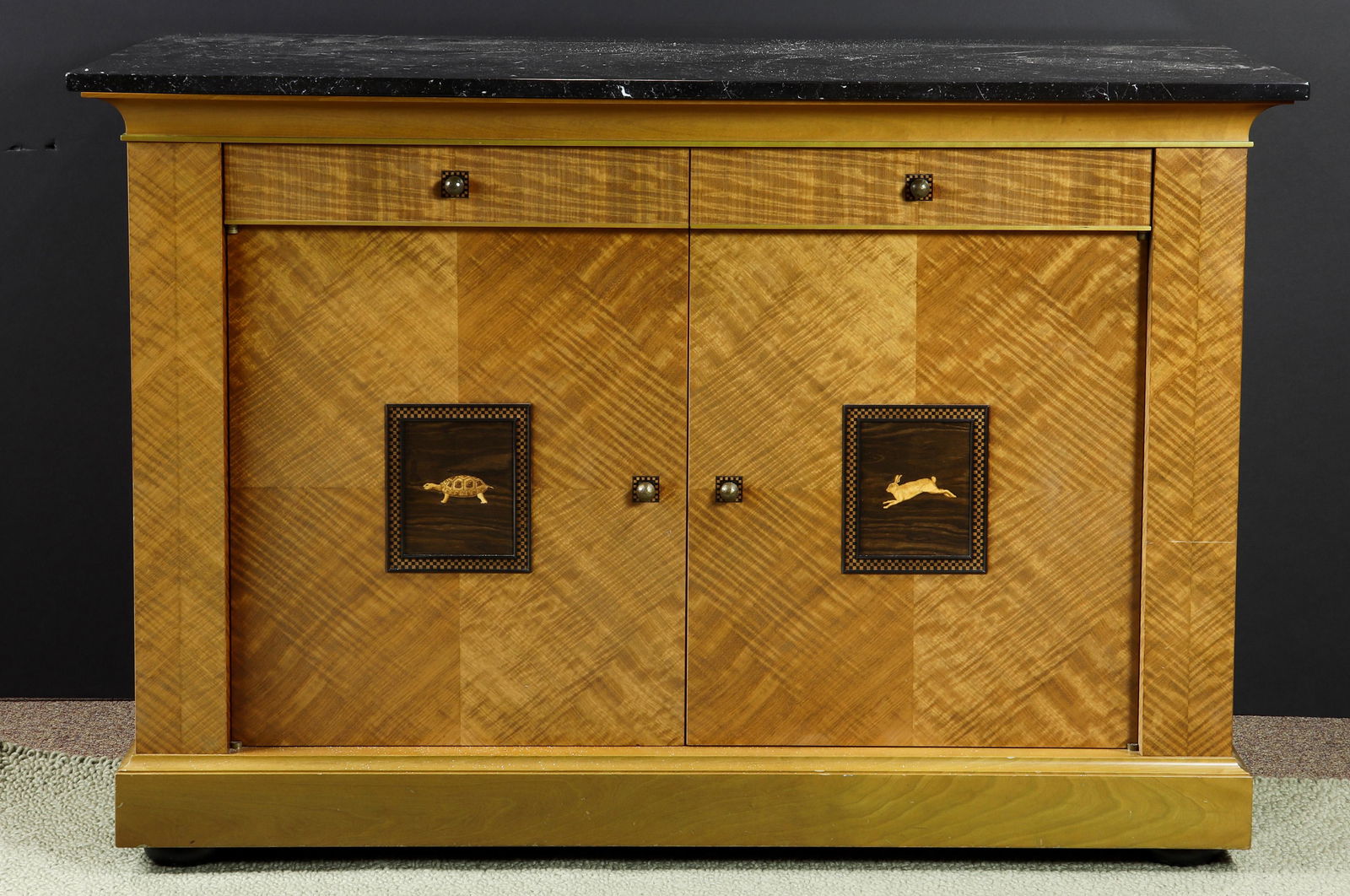 A Rick Wrigley custom marquetry decorated sideboard (1 of 6)