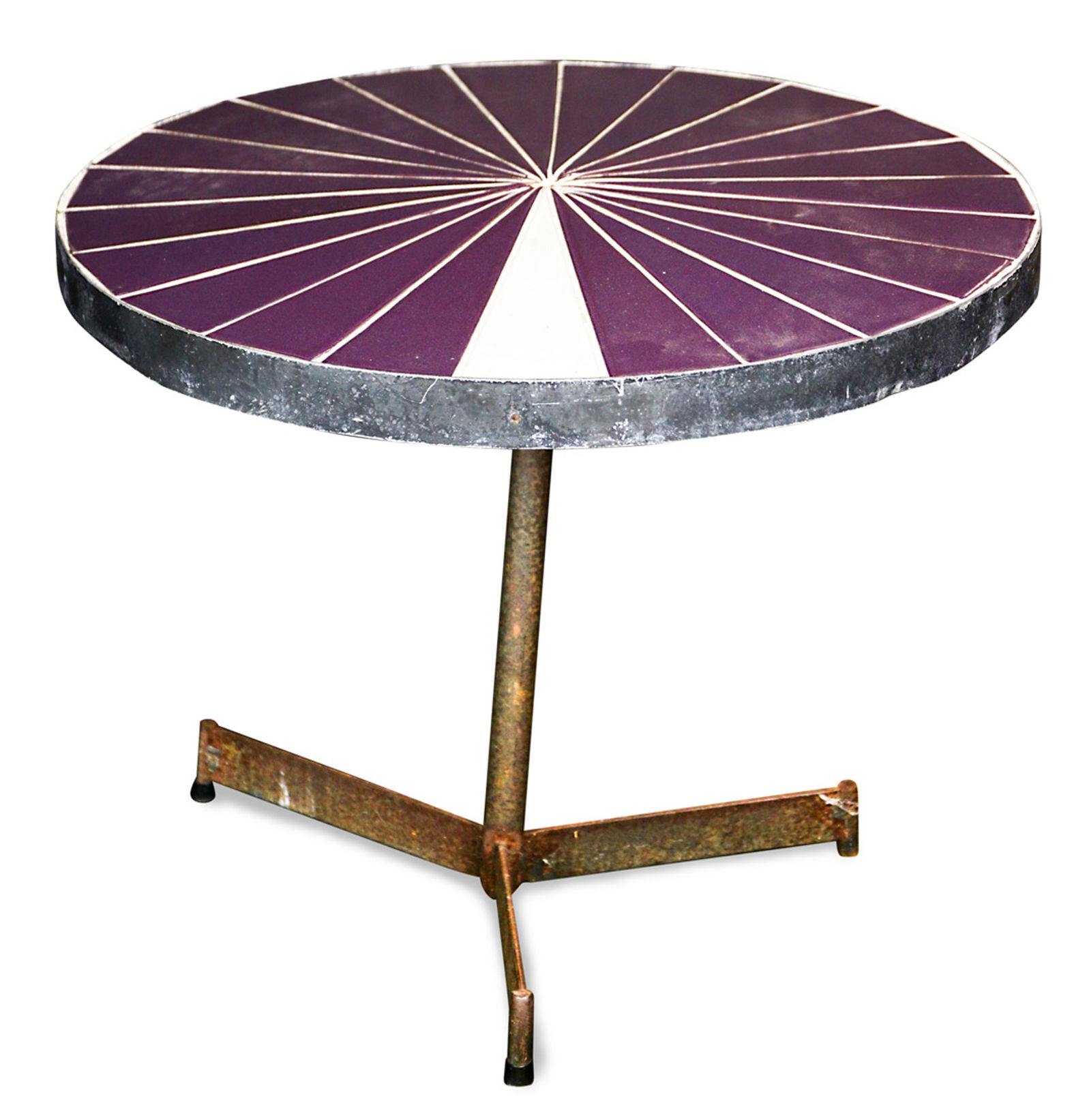 An Edith Heath attributed tile top table (1 of 3)