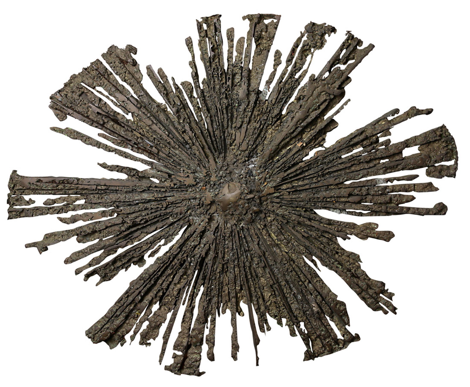 A contemporary Brutalist wall hanging starburst (1 of 2)