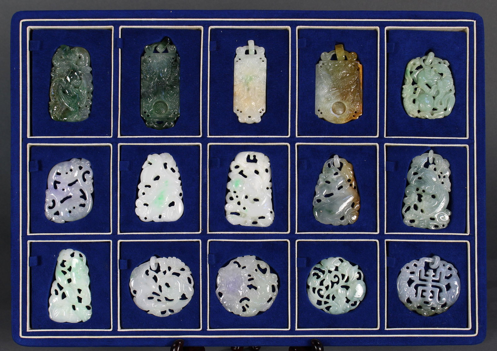 (Lot of 15) A Group of Hardstone Pendants (1 of 5)