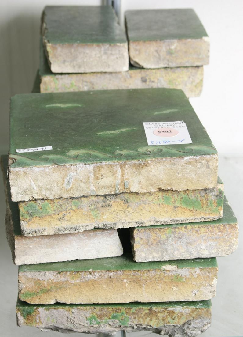 (lot of 13) Group of Grueby tiles (1 of 6)