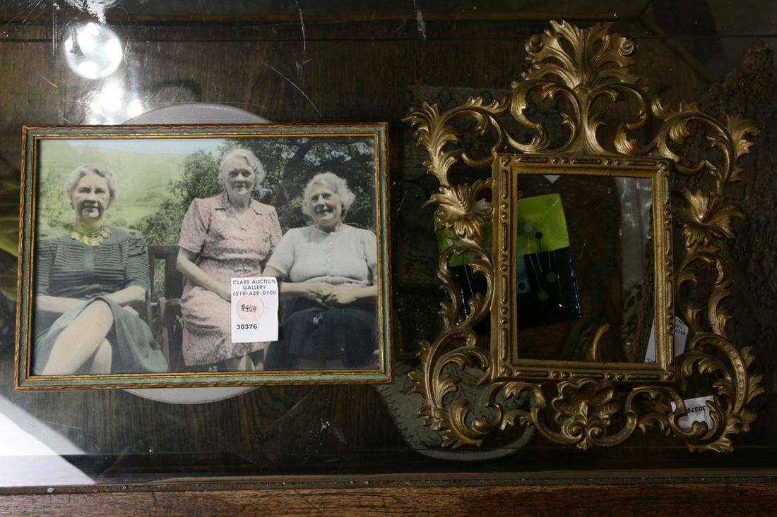 (lot of 2) Group of picture frames: (lot of 2) Group of picture frames, largest: 12"h x 9"w