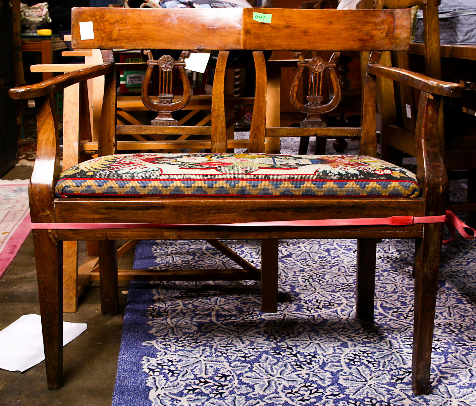 Neoclassical settee first half 19th century (1 of 1)